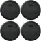Pyrex 7402-PC 6/7 Cup Black Round Plastic Food Storage Lid, Made in USA - 4 Pack...